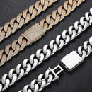 20mm Diamond Miami Cuban Link Chain - CRAZY DIAMOND DRIP