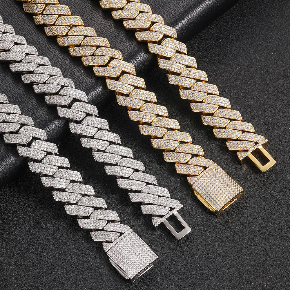 20mm Diamond Miami Cuban Link Chain - CRAZY DIAMOND DRIP