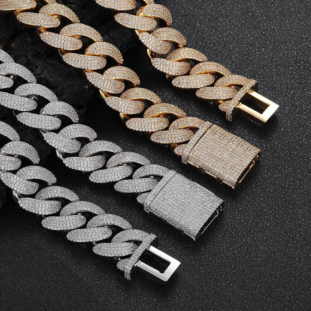 20mm Diamond Miami Cuban Link Chain - CRAZY DIAMOND DRIP