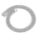 20mm S925 Sliver VVS Moissaite Miami Cuban Link Chain - CRAZY DIAMOND DRIP