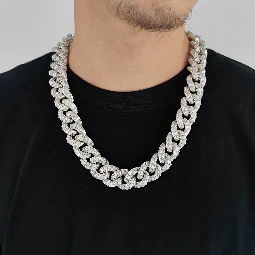 21mm Diamond Miami Cuban Link Chain