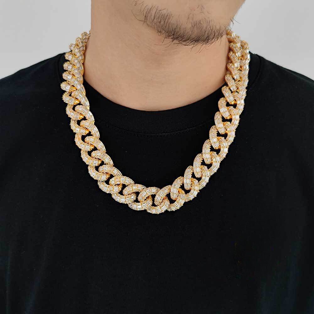 21mm Diamond Miami Cuban Link Chain