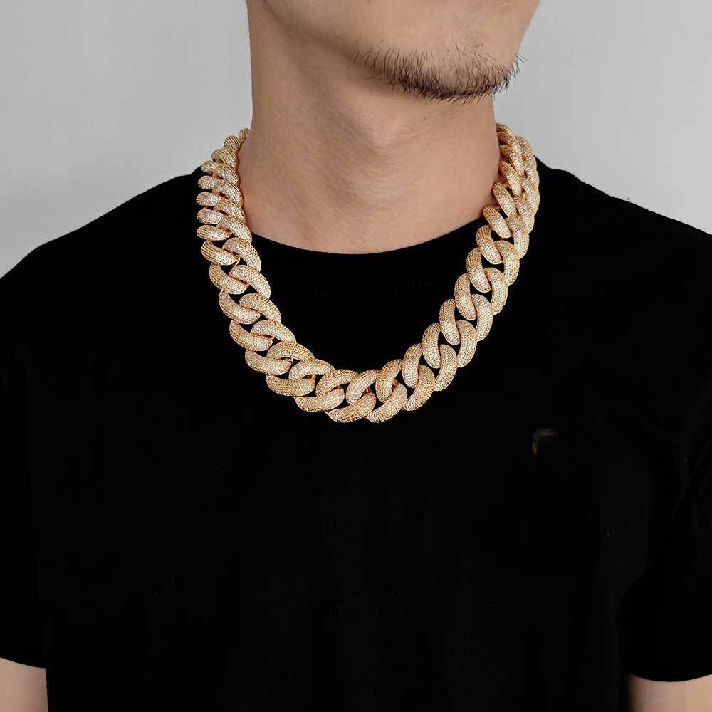 25mm Diamond Cuban Link Chain