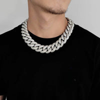 25mm Diamond Miami Cuban Link Chain - CRAZY DIAMOND DRIP