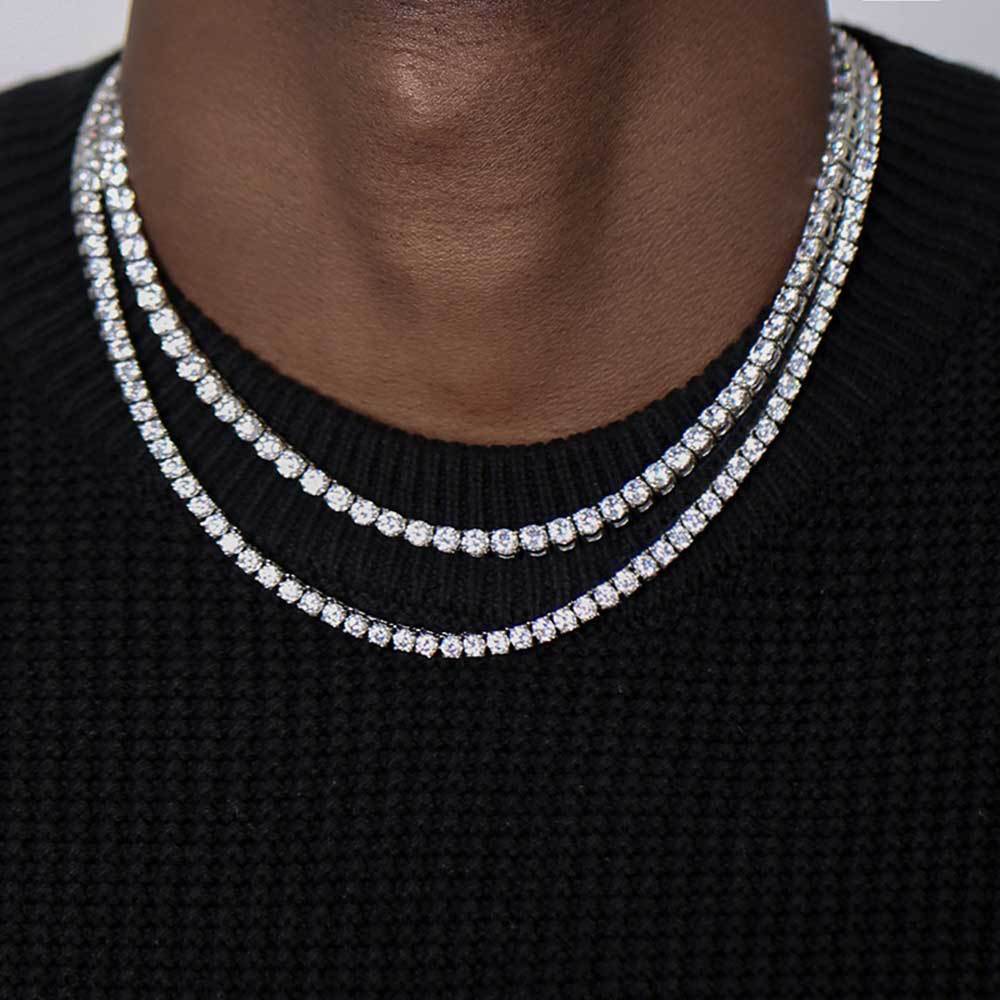 4mm Diamond Tennis Necklace