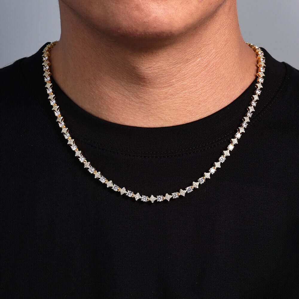 6mm Diamond Star Tennis Chain