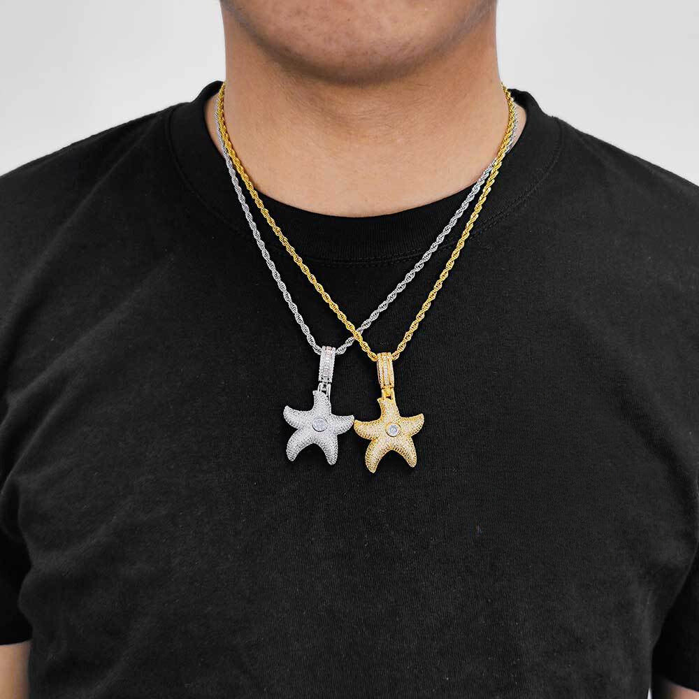 Starfish Diamond Pendant