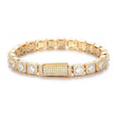 7mm Diamond Halo Bracelet - CRAZY DIAMOND DRIP