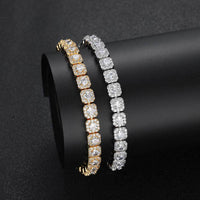 7mm Diamond Halo Bracelet - CRAZY DIAMOND DRIP