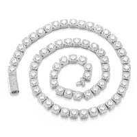 7mm Diamond Halo Link Chain - CRAZY DIAMOND DRIP