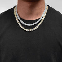 7mm Diamond Halo Link Chain - CRAZY DIAMOND DRIP