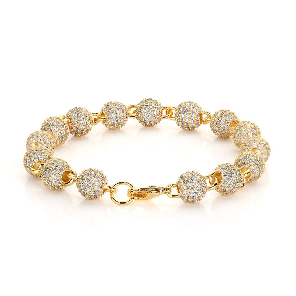 8mm Diamond Ball Bracelet