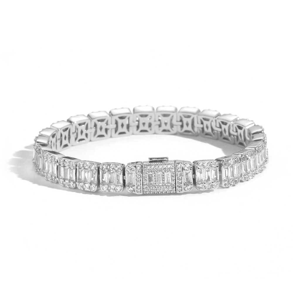 8mm Diamond Halo Bracelet