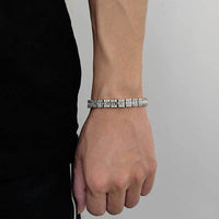 8mm Diamond Halo Bracelet - CRAZY DIAMOND DRIP