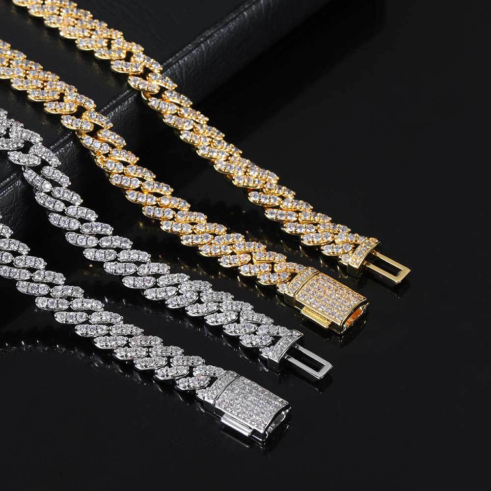 8mm Diamond Miami Cuban Link Bracelet - CRAZY DIAMOND DRIP