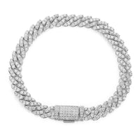 8mm Diamond Miami Cuban Link Bracelet - CRAZY DIAMOND DRIP