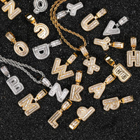 A-Z Baguette Diamond Letter Pendant