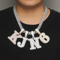 A-Z Full Diamond Letter Pendant