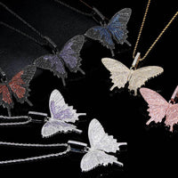 Diamond Butterfly Pendant