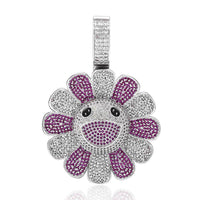 Murakami's Sunflower Diamond Pendant（Rotatable）