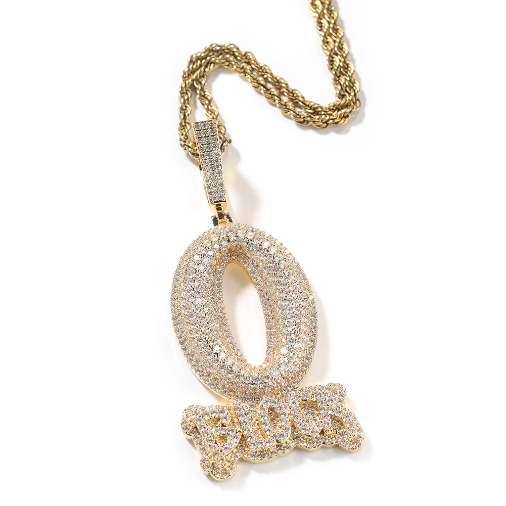 O Block Diamond Pendant