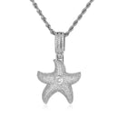 Starfish Diamond Pendant