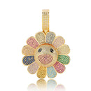 Murakami's Sunflower Diamond Pendant（Rotatable）