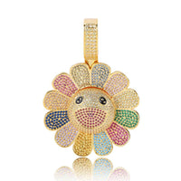 Murakami's Sunflower Diamond Pendant（Rotatable）