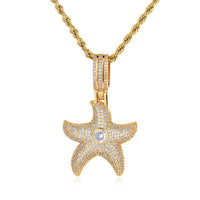 Starfish Diamond Pendant