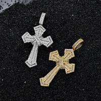 Diamond Gothic Cross Pendant