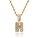 A-Z Baguette Diamond Letter Pendant