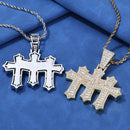 Triple Cross Diamond Pendant