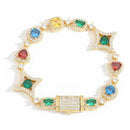 Luxury Multi-Colored Gemstone Bracelet