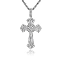 Diamond Gothic Cross Pendant