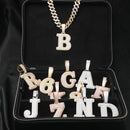 A-Z Full Diamond Letter Pendant