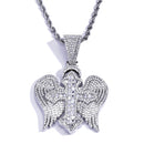 Diamond Archangel Cross Pendant