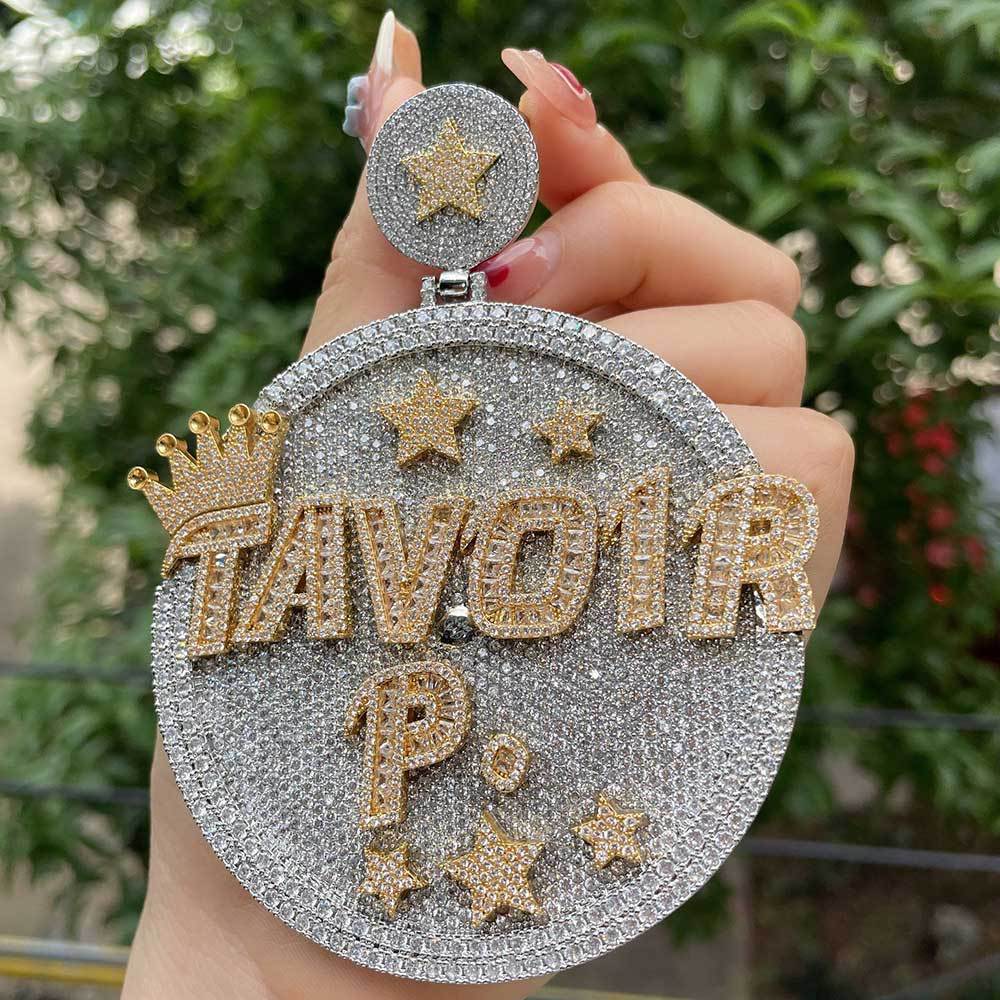 Custom Diamond Letters Pendant