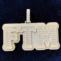 Custom Letters Diamond Pendant - CRAZY DIAMOND DRIP