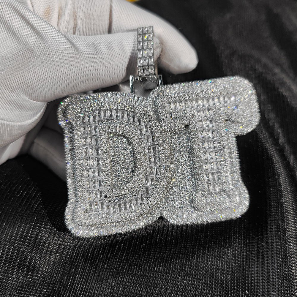 Custom Letters Diamond Pendant - CRAZY DIAMOND DRIP