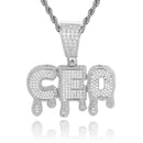 Custom Name Diamond Pendant - CRAZY DIAMOND DRIP