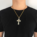 Diamond Gothic Cross Pendant