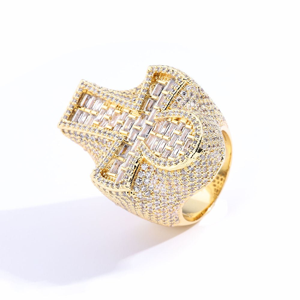 Diamond Ankn Cross Ring