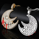 Diamond Boold Moon Pendant - CRAZY DIAMOND DRIP