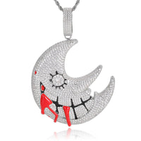 Diamond Boold Moon Pendant - CRAZY DIAMOND DRIP