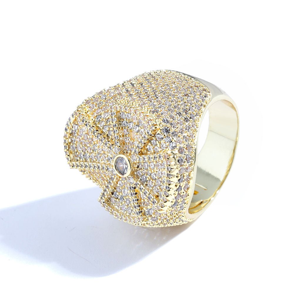 Diamond Cross Ring