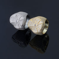 Diamond Cross Ring - CRAZY DIAMOND DRIP