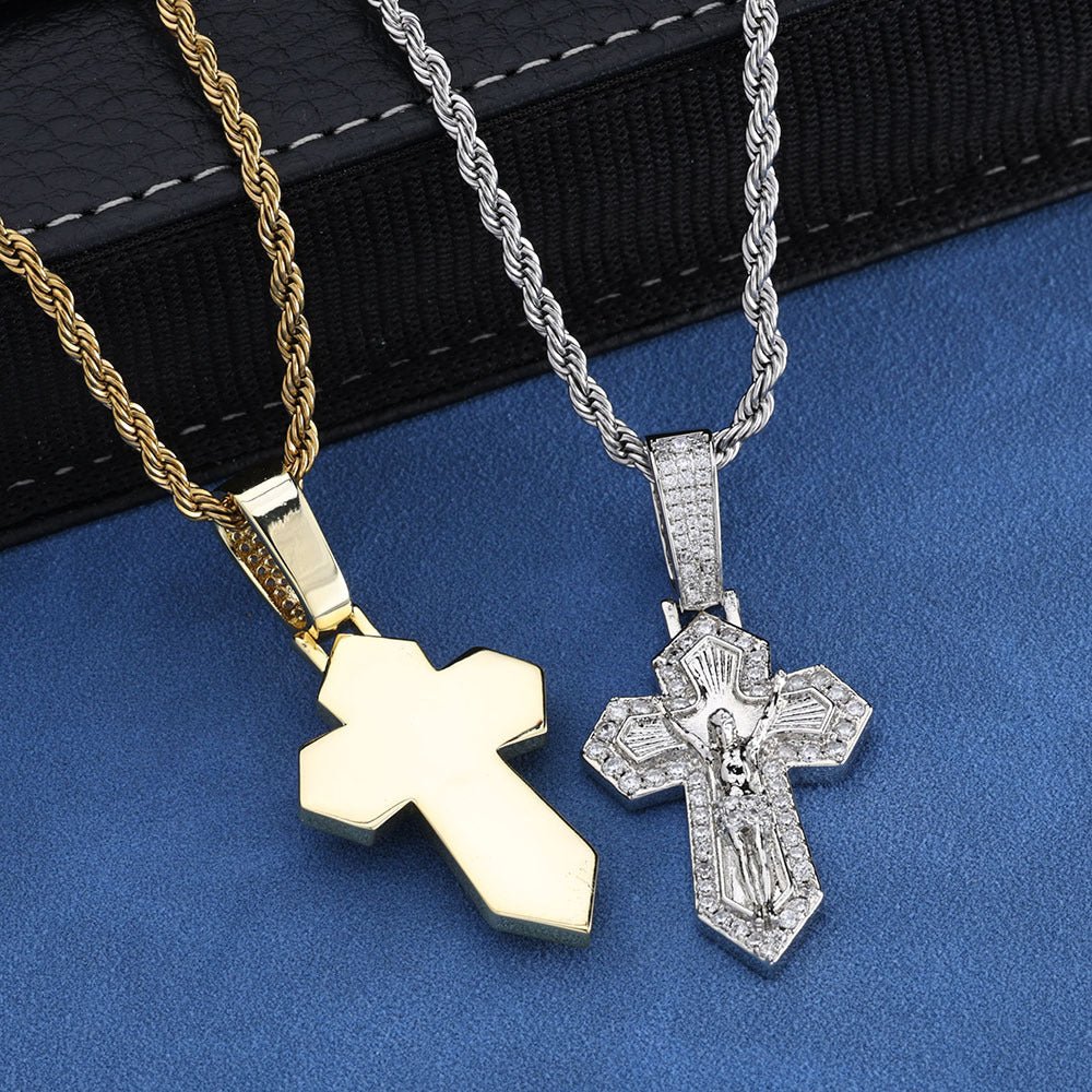 Diamond Crucifixion of Jesus Pendant - CRAZY DIAMOND DRIP