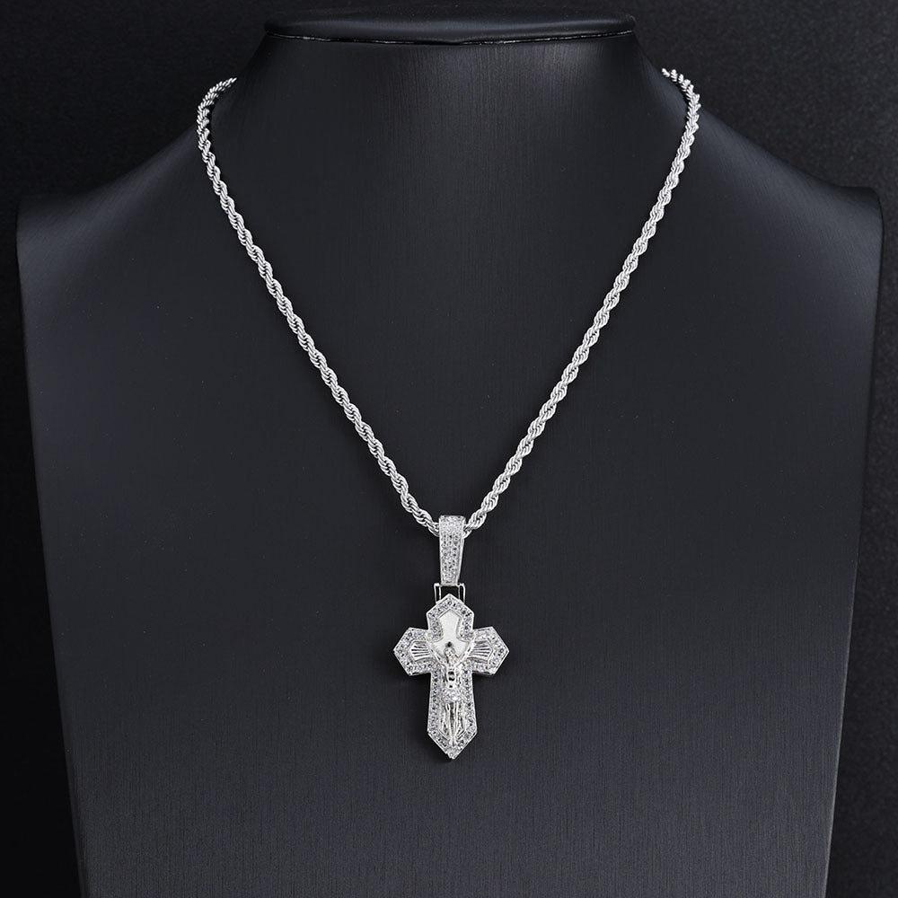 Diamond Crucifixion of Jesus Pendant - CRAZY DIAMOND DRIP