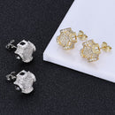 Diamond Fortress Stud Earrings - CRAZY DIAMOND DRIP