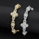 Diamond Four - Leaf Clover Ball Bracelet - CRAZY DIAMOND DRIP